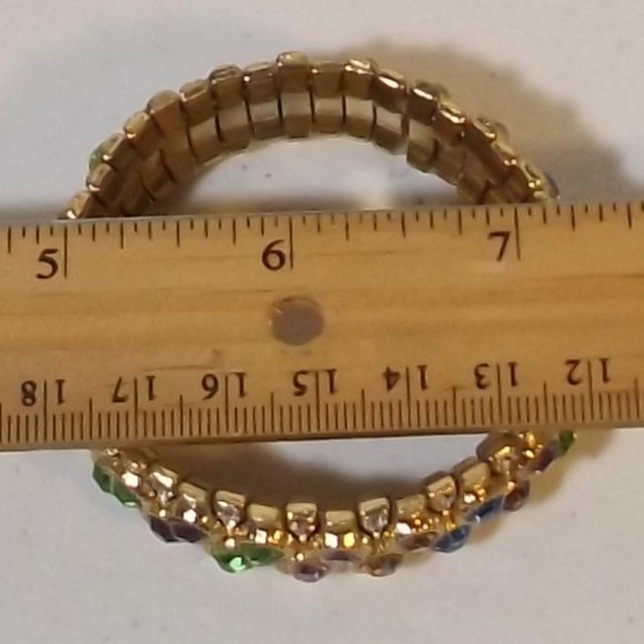 🟢 (Phil) Sparkly Colorful Stretchy Bracelet - Picture 8 of 9